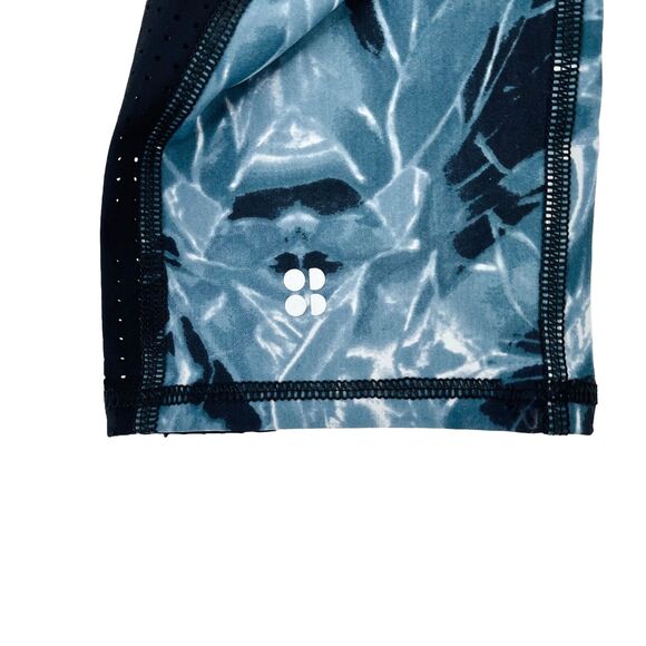 Sweaty Betty The Zero Gravity Crop Leggings Womens Size Small Blue Marble Print - Picture 6 of 6